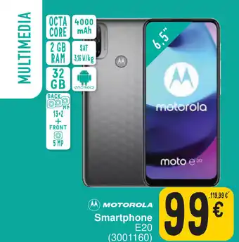 Cora MOTOROLA Smartphone E20 aanbieding