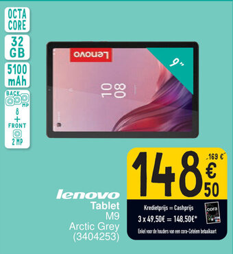 Cora lenovo Tablet aanbieding