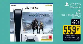 Cora PS5-console Game God of War: Ragnarök aanbieding