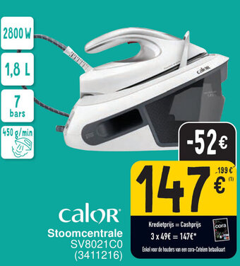 Cora calor Stoomcentrale aanbieding