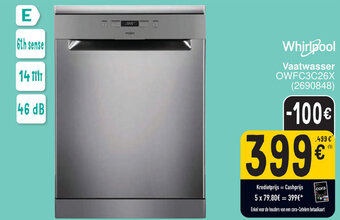 Cora Whirlpool Vaatwasser aanbieding
