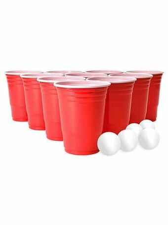 Multi bazar Beer Pong Drankspel Met 15Ballen En 22 Bekers aanbieding