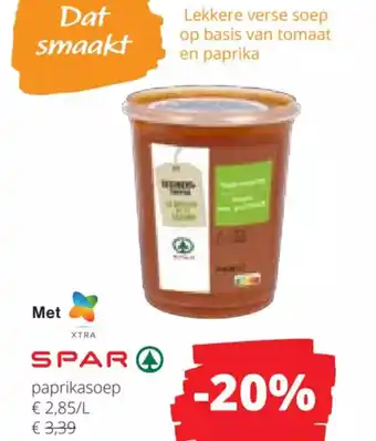 Spar Colruyt SPAR paprikasoep 950 mL aanbieding