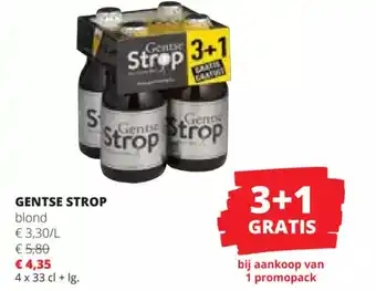 Spar Colruyt Gene Strop Strop blond 4 x 33 cl + lg. aanbieding