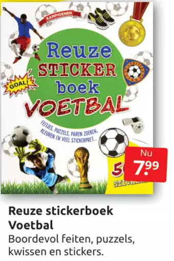 Boekenvoordeel Reuze stickerboek Voetbal aanbieding