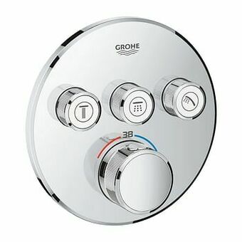 X2O Grohe Grohtherm Smartcontrol Round inbouw douchekraan thermostaat 3 functies chroom aanbieding