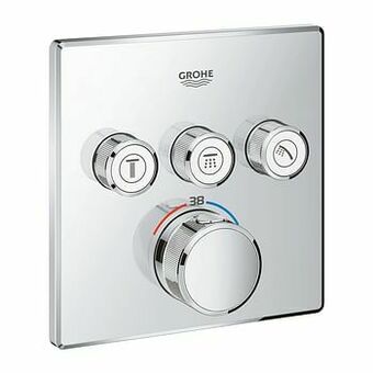 X2O Grohe Grohtherm Smartcontrol Square inbouw douchekraan thermostaat 3 functies chroom aanbieding