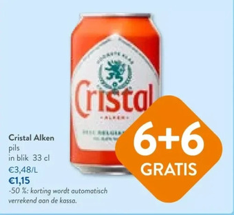 OKay Cristal alken pils in blik 33 cl aanbieding
