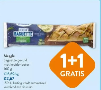 OKay Meggle baguette gevuld met kruidenboter 160 g aanbieding
