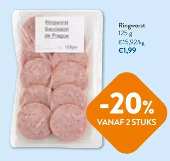 OKay Ringworst 125 g aanbieding