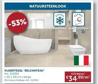 Zelfbouwmarkt Vloertegel belchateau aanbieding