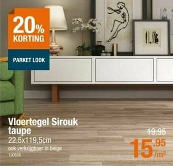 Cevo Vloertegel sirouk taupe aanbieding