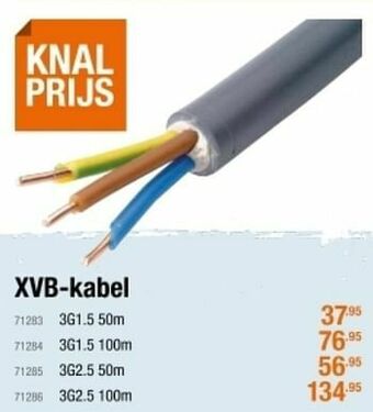 Cevo Xvb-kabel aanbieding