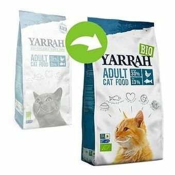 Zooplus 2x10kg Yarrah Bio met Vis Kattenvoer droog aanbieding