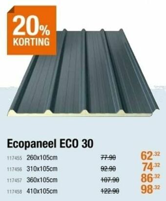 Cevo Ecopaneel eco 30 aanbieding