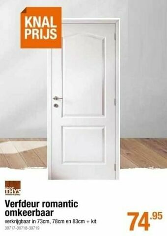 Cevo Verfdeur romantic omkeerbaar aanbieding