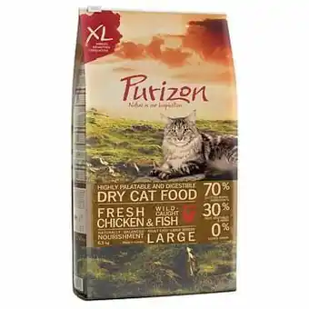 Zooplus Purizon Large Adult Kip & Vis Kattenvoer Bestel ook snacks: Purizon Snack Kip & Vis - 40 g aanbieding