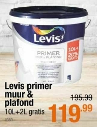 Cevo Levis primer muur + plafond aanbieding