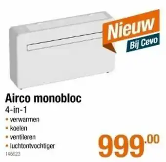 Cevo Airco monobloc 4-in-1 aanbieding