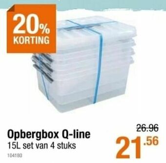 Cevo Opbergbox q-line aanbieding