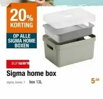 Cevo Sigma home box aanbieding