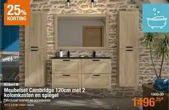 Cevo Meubelset cambridge met 2 kolomkasten en spiegel aanbieding