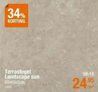 Cevo Terrastegel landscape sun aanbieding