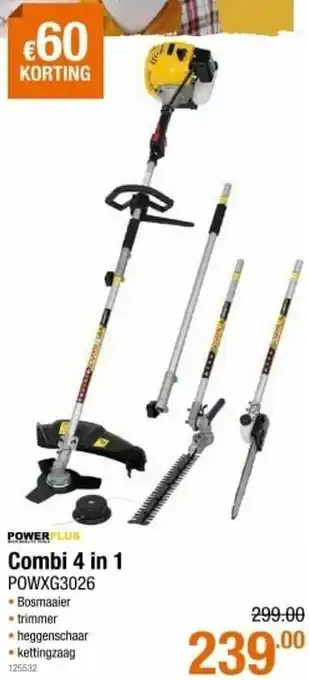 Cevo Powerplus combi 4 in 1 powxg3026 aanbieding