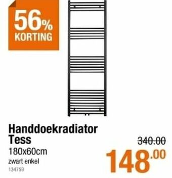 Cevo Handdoekradiator tess aanbieding