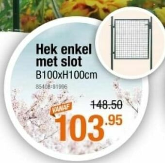 Cevo Hek enkel met slot aanbieding