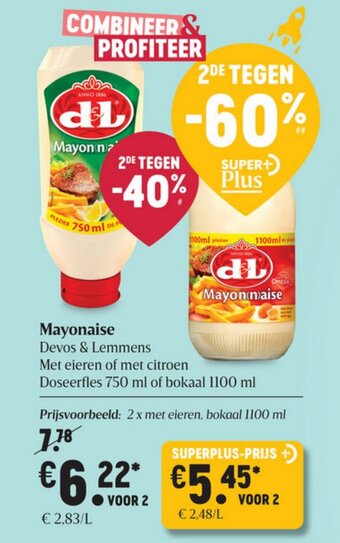 Delhaize Mayonaise aanbieding