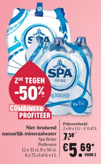Delhaize Niet-bruisend natuurlijk mineraalwater aanbieding