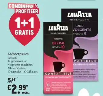 Delhaize Lavazza Koffiecapsules aanbieding