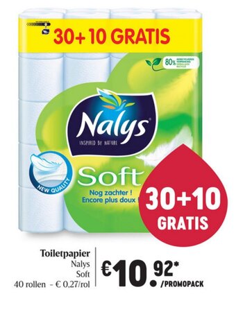 Delhaize Toiletpapier Nalys aanbieding