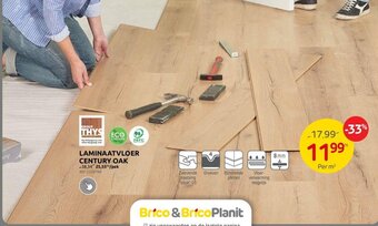 BricoPlanit LAMINAATVLOER CENTURY OAK aanbieding