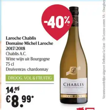 Laroche Chablis Domaine Michel Laroche 2017/2018