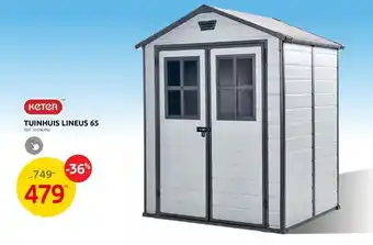 BricoPlanit TUINHUIS LINEUS 65 aanbieding