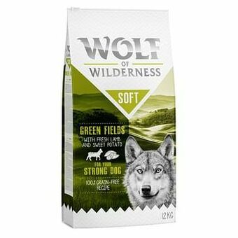 Zooplus 12kg "Soft Green Fields" Lam Wolf of Wilderness Hondenvoer aanbieding