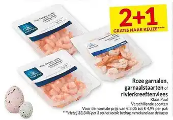 Intermarché Roze Garnalen, Garnaalstaarten Of Rivierkreeftenvlees Klaas Puul aanbieding