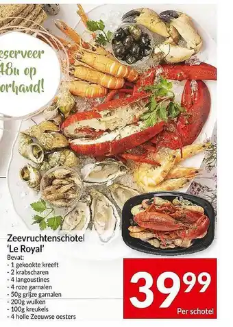 Intermarché Zeevruchtenschotel Le Royal aanbieding