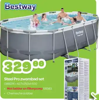 Happyland Steel Pro zwembad set aanbieding