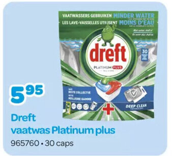 Happyland Dreft vaatwas Platinum plus 30 caps aanbieding