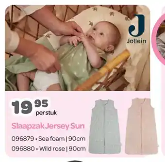 Happyland Slaapzak Jersey Sun . Sea foam | 90cm . Wild rose | 90cm aanbieding