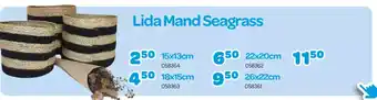 Happyland Lida Mand Seagrass 15 x 13 cm aanbieding