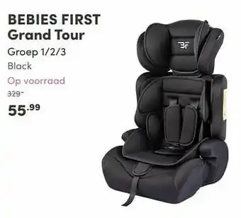 Baby & Tiener Bebies first grand tour groep 1-2-3 black aanbieding
