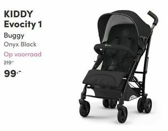 Baby & Tiener Kiddy evocity 1 buggy onyx black aanbieding