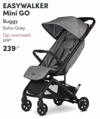Baby & Tiener Easywalker mini go buggy soho grey aanbieding