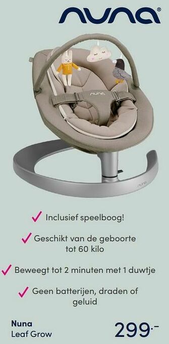 Baby & Tiener Nuna leaf grow aanbieding