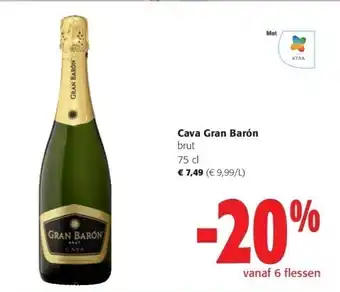 Colruyt Cava gran barón brut 75 c aanbieding