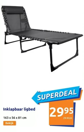 Action Inklapbaar ligbed aanbieding